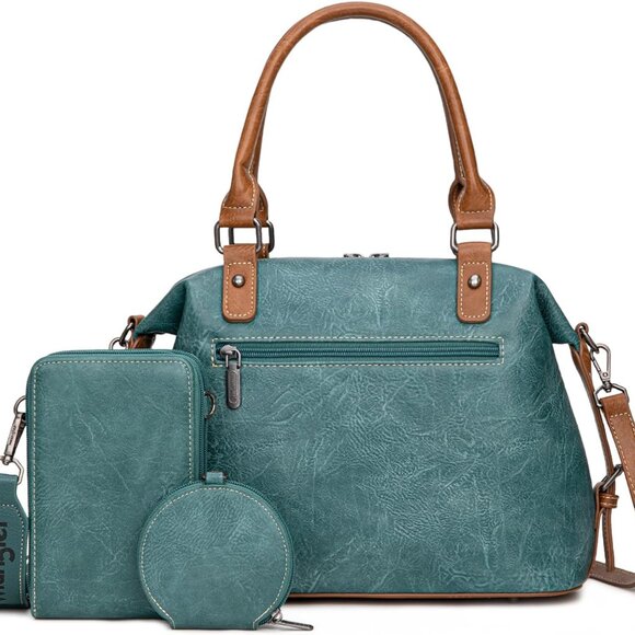 Wrangler 3Pcs Doctor Bag Sets for Women Top-handle Satchel Bag with Cell Phone H - Picture 6 of 7